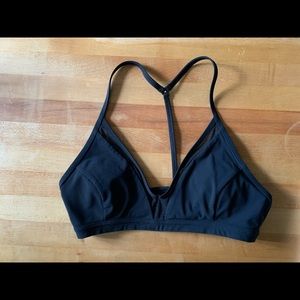 Black lace Halter Strap Lululemon bra 6 black lace GUC